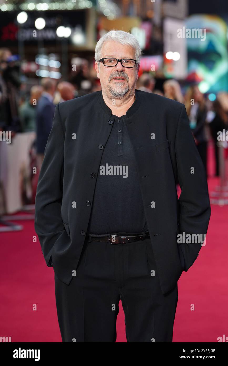 Sylvain Chomet assiste à la première britannique de Joker : folie A deux au Cineworld Leicester Square, Londres. Date de la photo : mercredi 25 septembre 2024. Banque D'Images