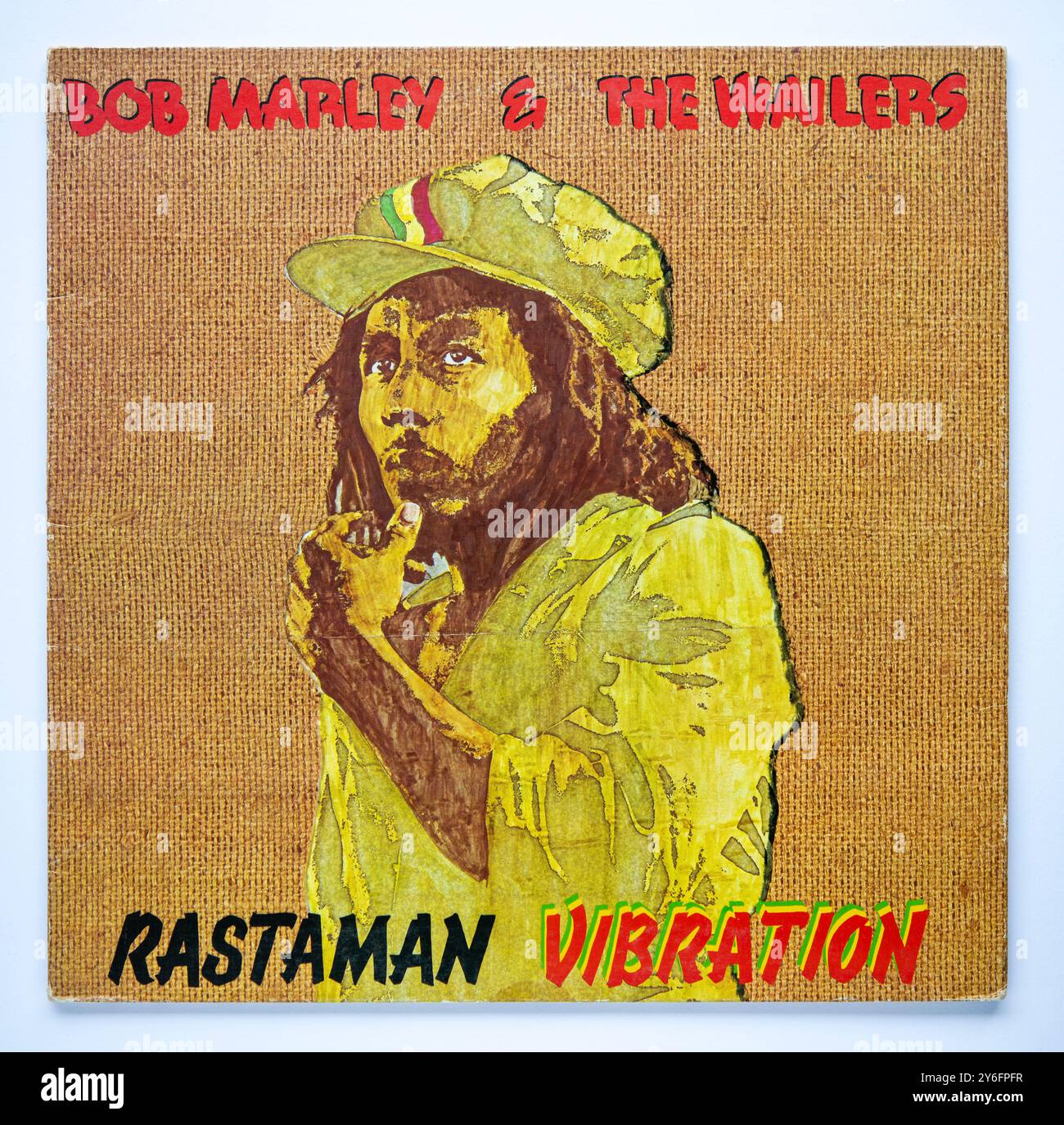 Reprise LP de Rastaman vibration, le huitième album studio de Bob Marley and the Wailers, sorti en 1976 Banque D'Images