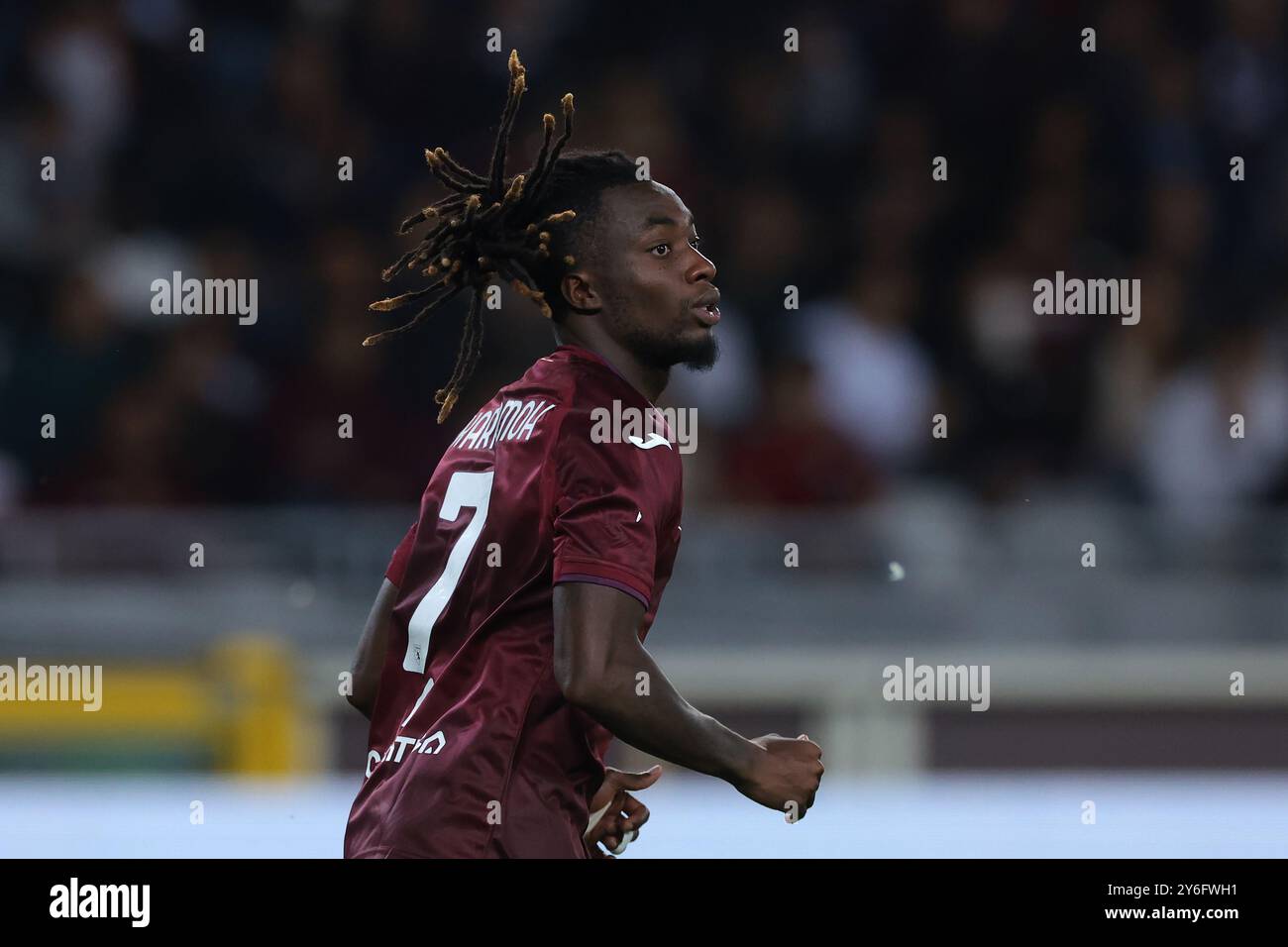 Turin, Italie. 24 septembre 2024. Yann Karamoh du Torino FC lors du match de la Coppa Italia au Stadio Grande Torino, Turin. Le crédit photo devrait se lire : Jonathan Moscrop/Sportimage crédit : Sportimage Ltd/Alamy Live News Banque D'Images