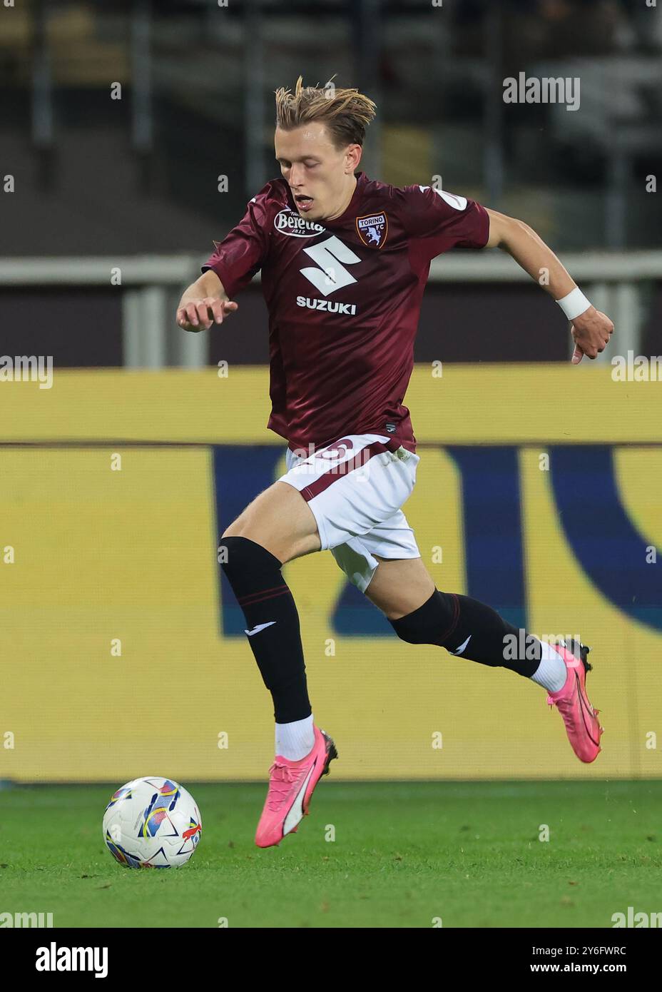 Turin, Italie. 24 septembre 2024. Marcus Pedersen du Torino FC lors du match de la Coppa Italia au Stadio Grande Torino, Turin. Le crédit photo devrait se lire : Jonathan Moscrop/Sportimage crédit : Sportimage Ltd/Alamy Live News Banque D'Images