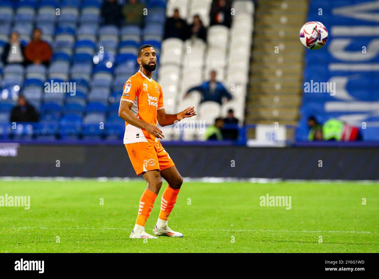 John Smith's Stadium, Huddersfield, Angleterre - 24 septembre 2024 CJ Hamilton (22) de Blackpool - pendant le match Huddersfield Town v Blackpool, Sky Bet League One, 2024/25, John Smith's Stadium, Huddersfield, Angleterre - 24 septembre 2024 crédit : Arthur Haigh/WhiteRosePhotos/Alamy Live News Banque D'Images