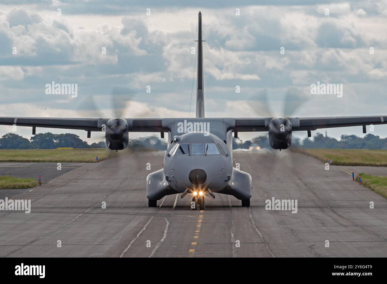 Finlandais Air Force Casa C295, pendant, exercice Cobra Warrior , 25 septembre 2024, RAF Waddington, Lincolnshire, Royaume-Uni, 25 septembre Banque D'Images