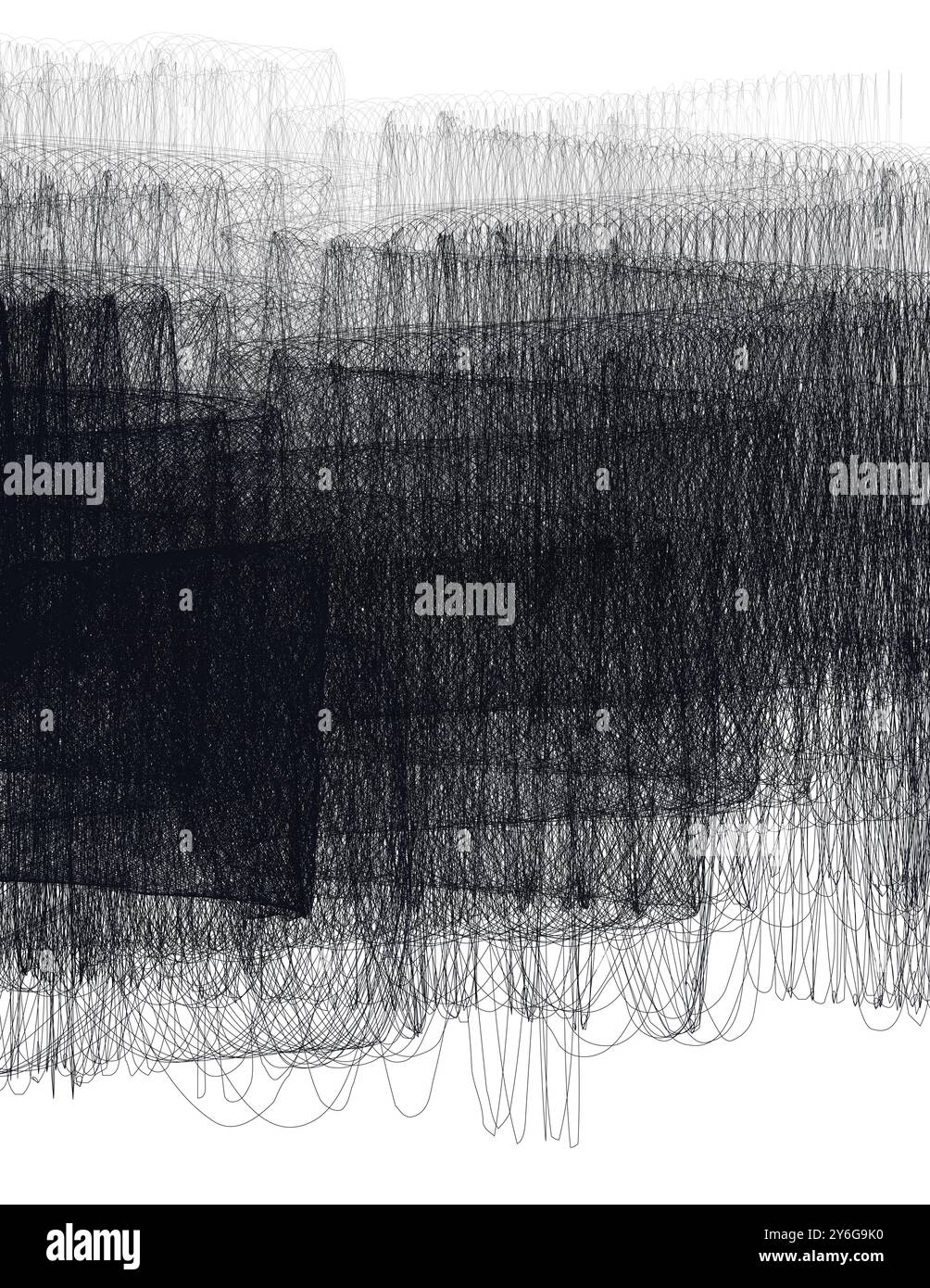 Arrière-plan abstrait ombré en noir et blanc. Motif graphique de lignes fines Banque D'Images