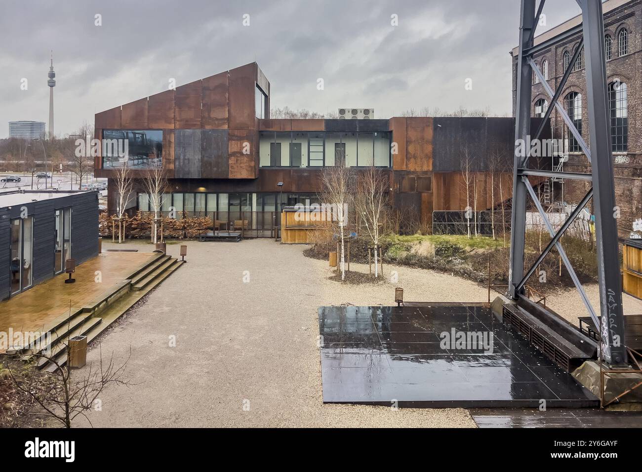 Site Phoenix-West, usine de haut fourneau, patrimoine industriel, monument industriel, Hoerde, Dortmund, Allemagne, Europe Banque D'Images