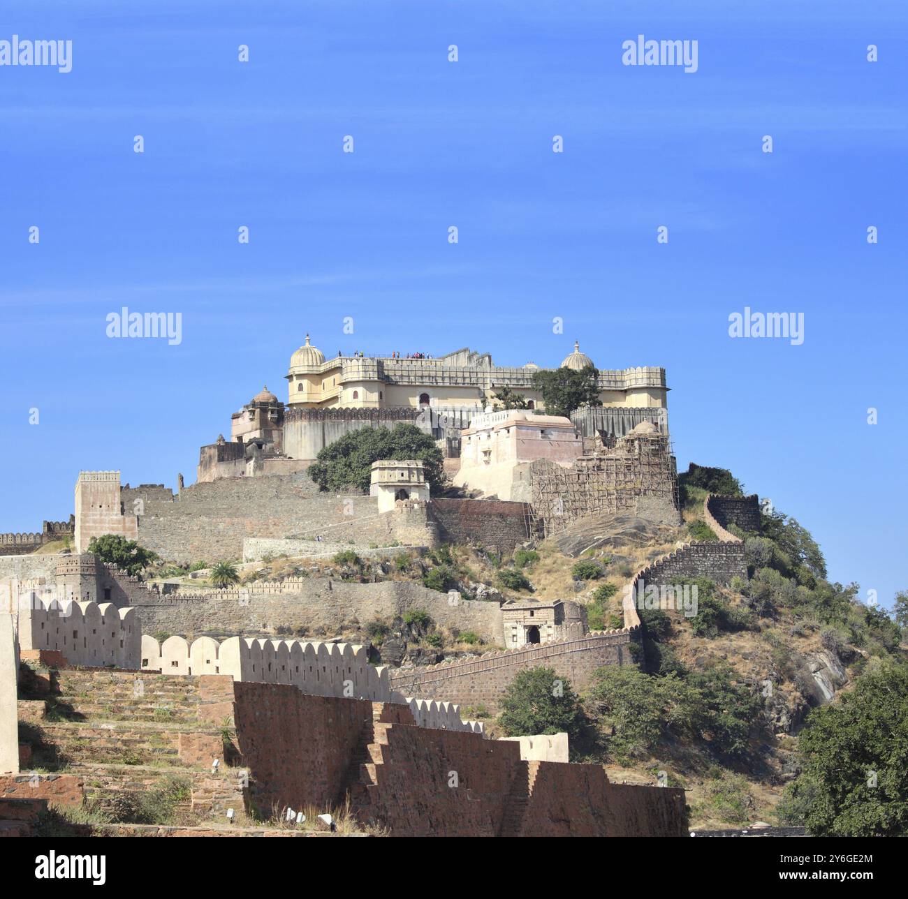 Fort de Kumbhalgarh au rajasthan en inde Banque D'Images