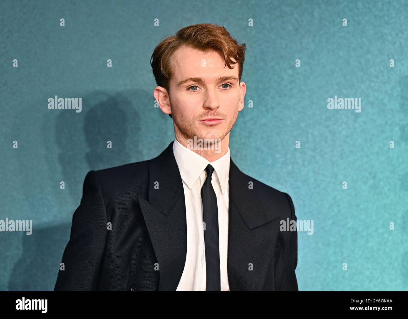 LONDRES, ROYAUME-UNI. 25 septembre 2024. Harry Lawtey assiste à la première de Joker : folie à deux UK au Cineworld Leicester Square à Londres. (Photo de 李世惠/Voir Li/Picture Capital) crédit : Voir Li/Picture Capital/Alamy Live News Banque D'Images