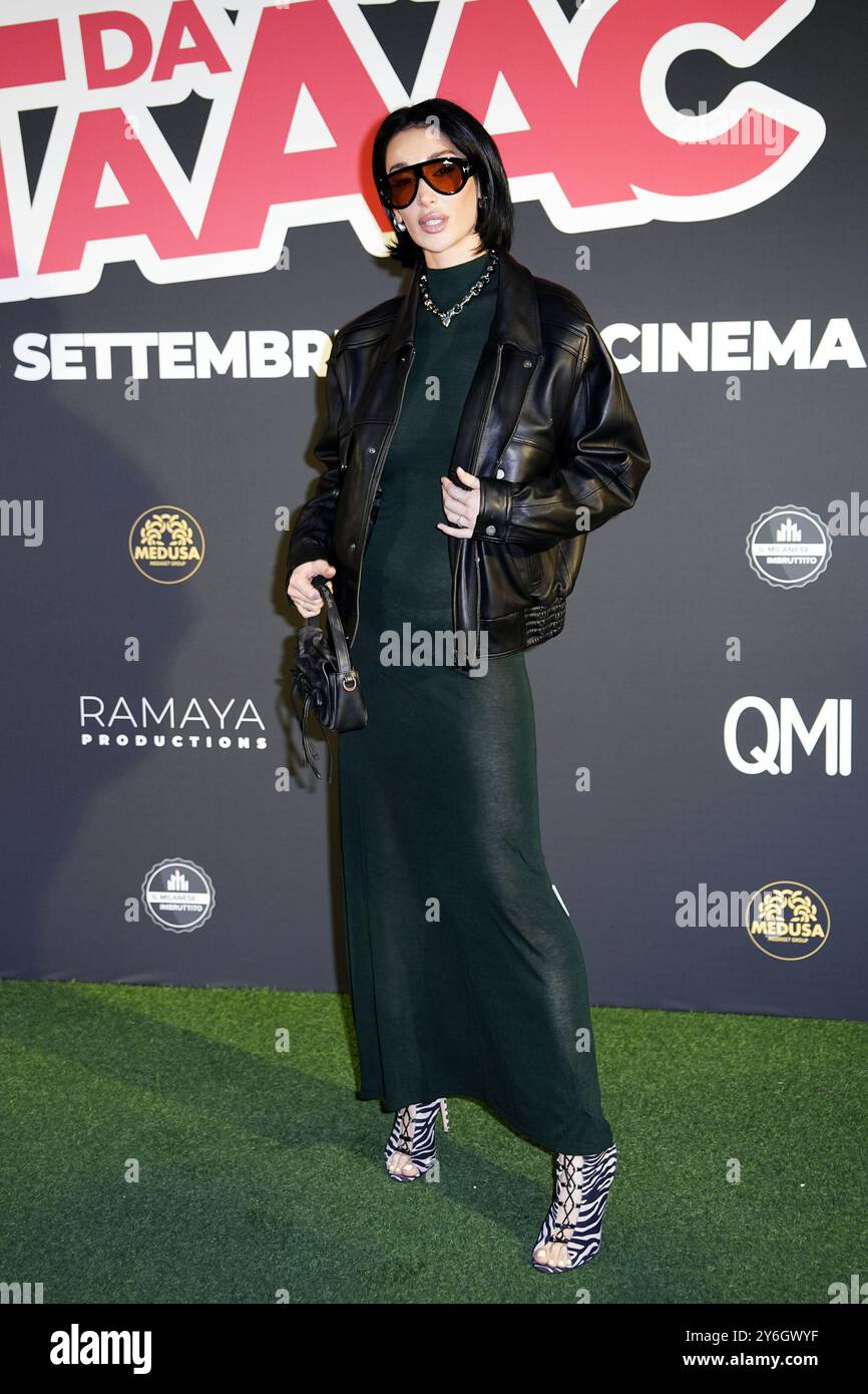 Milan, Italie. 25 septembre 2024. Livia Canalis assiste à un tapis rouge 'Ricomincio da Taaac', Milan 2024 septembre 25, Italie (photo de Gian Mattia DÕAlberto) crédit : LaPresse/Alamy Live News Banque D'Images