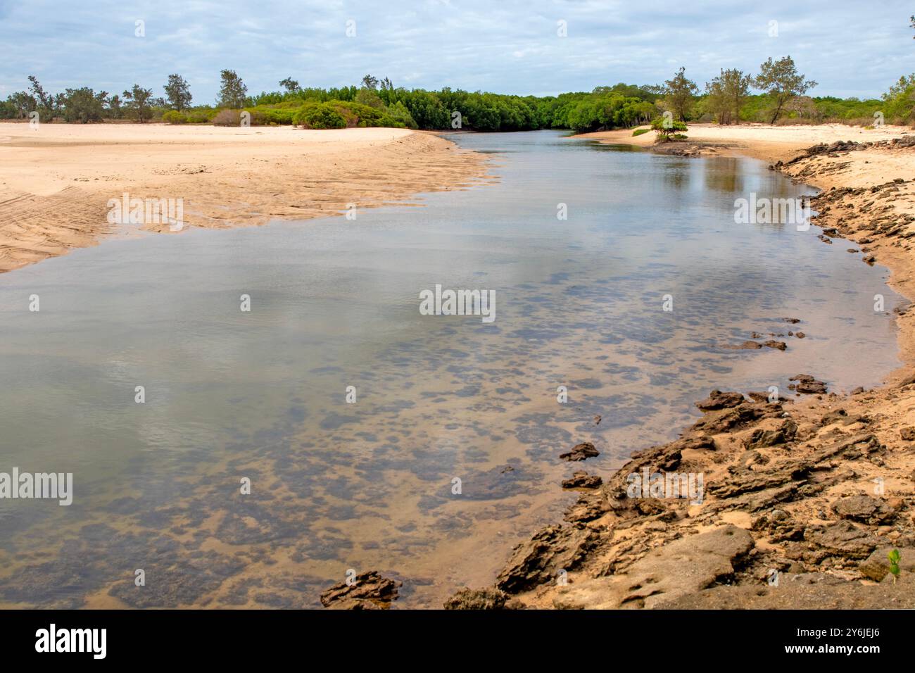 Crocodile Creek (Lombuy), East Arnhem Land Banque D'Images