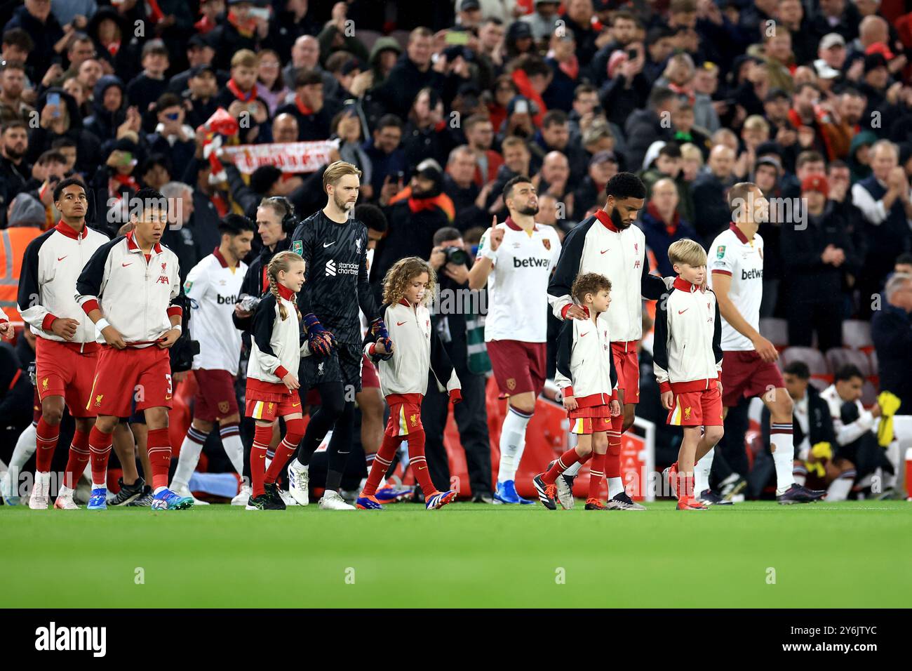 Liverpool, Royaume-Uni. 25 septembre 2024. Lors du match de la Coupe Carabao à Anfield, Liverpool. Le crédit photo devrait se lire comme suit : Jessica Hornby/Sportimage crédit : Sportimage Ltd/Alamy Live News Banque D'Images