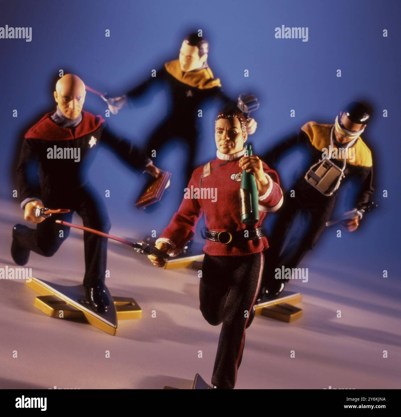 Figurines en plastique Star Trek pour enfants et collectionneurs dans les années 1990 Banque D'Images