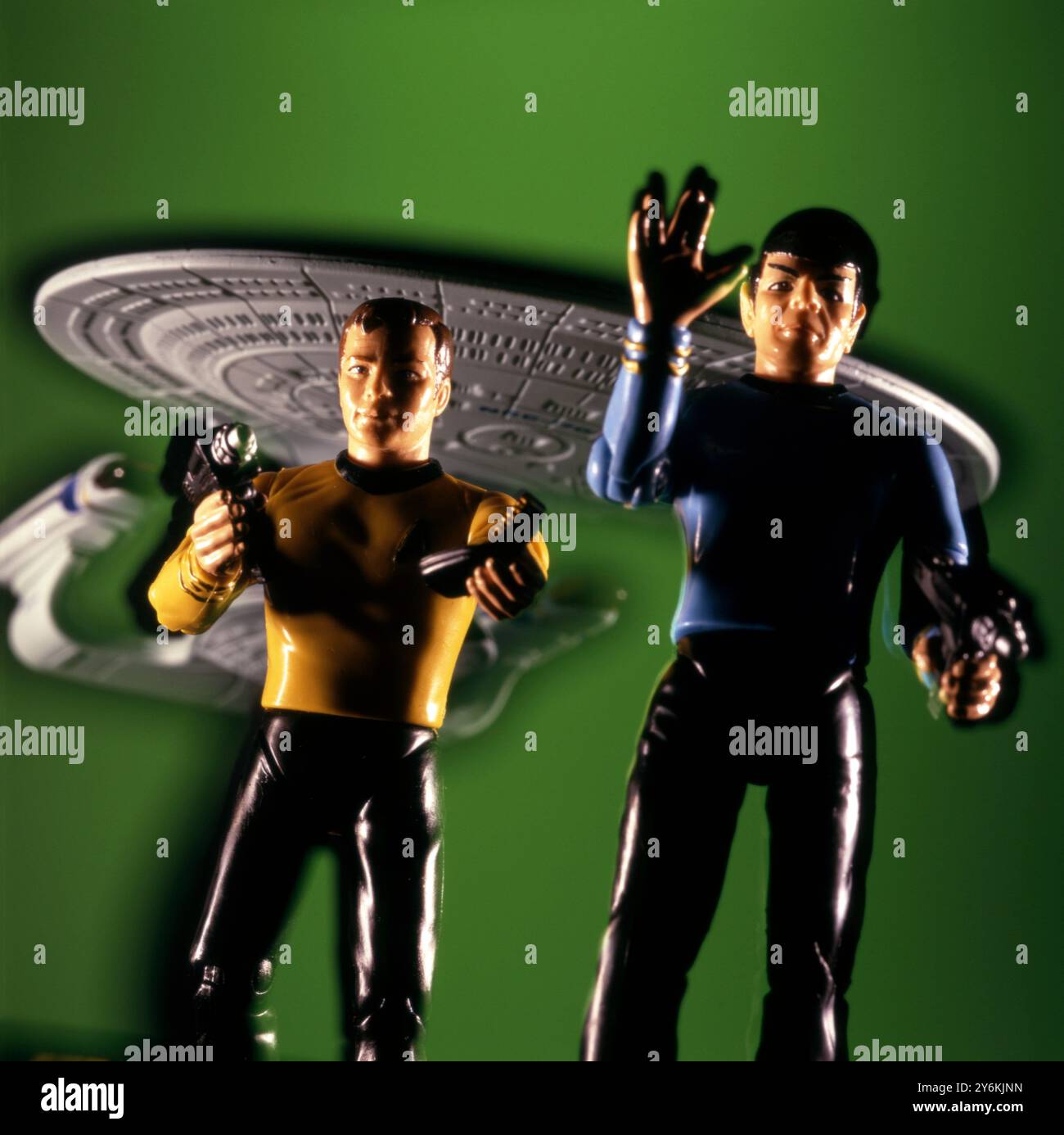 Figurines en plastique Star Trek pour enfants et collectionneurs dans les années 1990 Banque D'Images