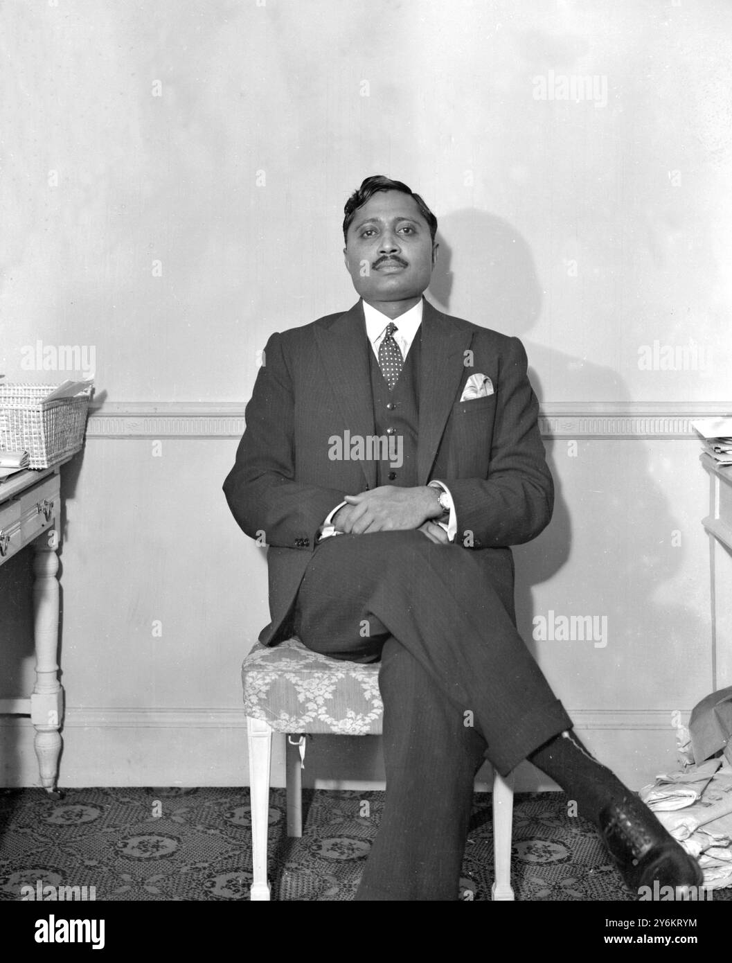 Un délégué à la table ronde indienne London Jaswant Singh. 15 décembre 1930 Banque D'Images