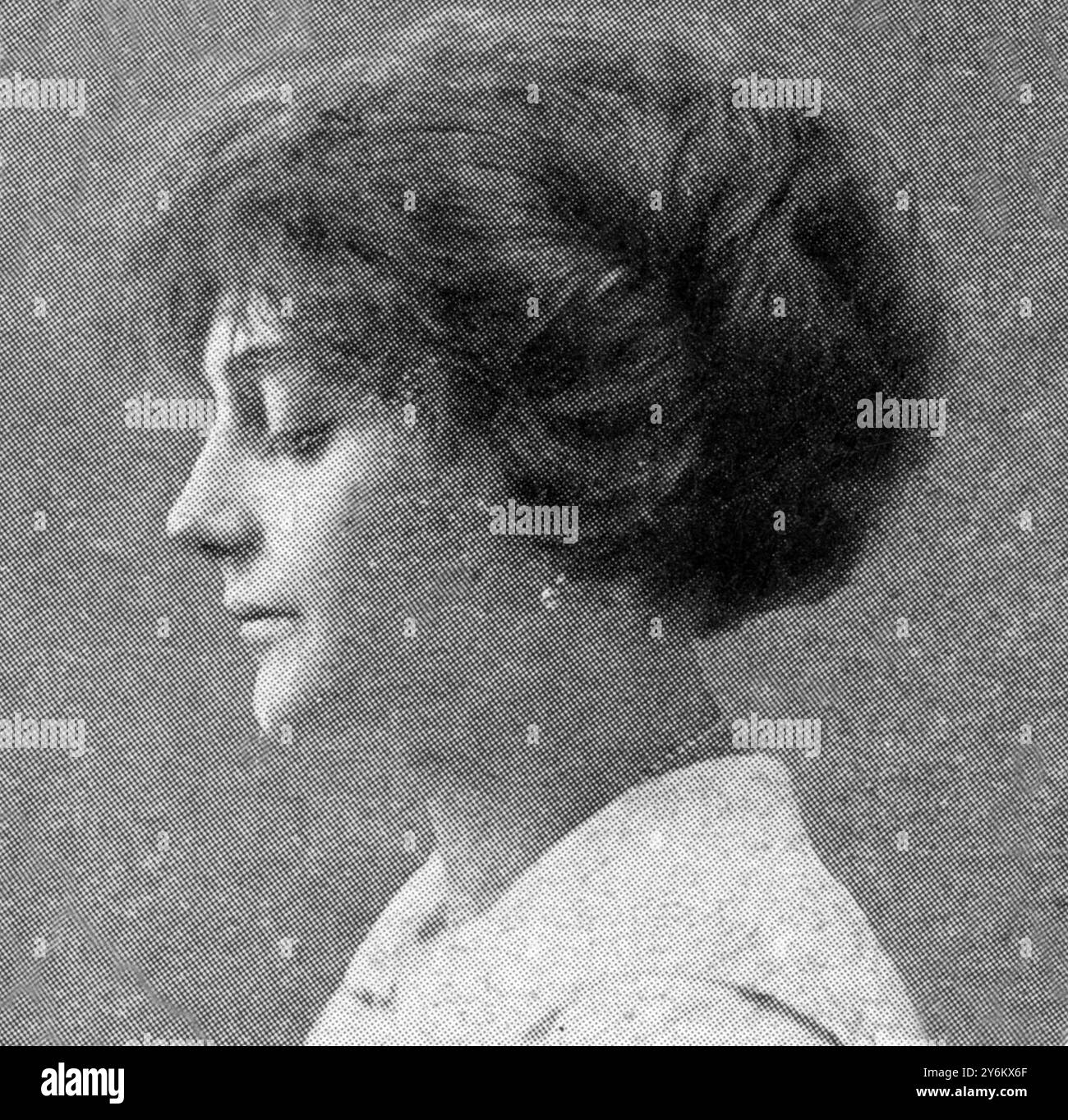 À bord du 'Titanic' dans la Grande catastrophe : passagers notables. Mme Daniel Marvin. 20 avril 1912 Banque D'Images