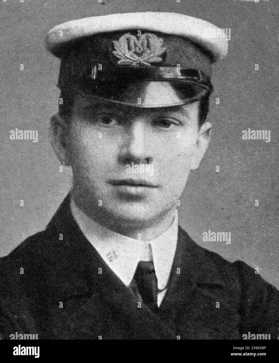 À bord du 'Titanic' dans la Grande catastrophe : passagers notables. M. Jack Phillips, opérateur sans fil sur le Titanic. 20 avril 1912 Banque D'Images