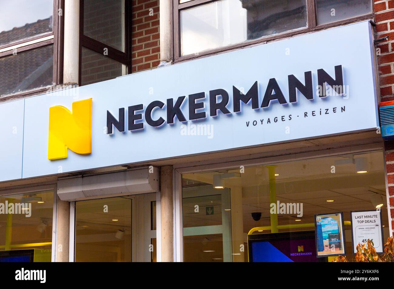 Signe de marque Neckermann Banque D'Images