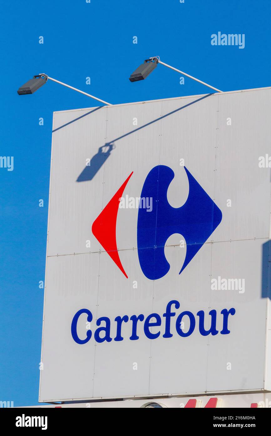 Marque Carrefour Banque D'Images