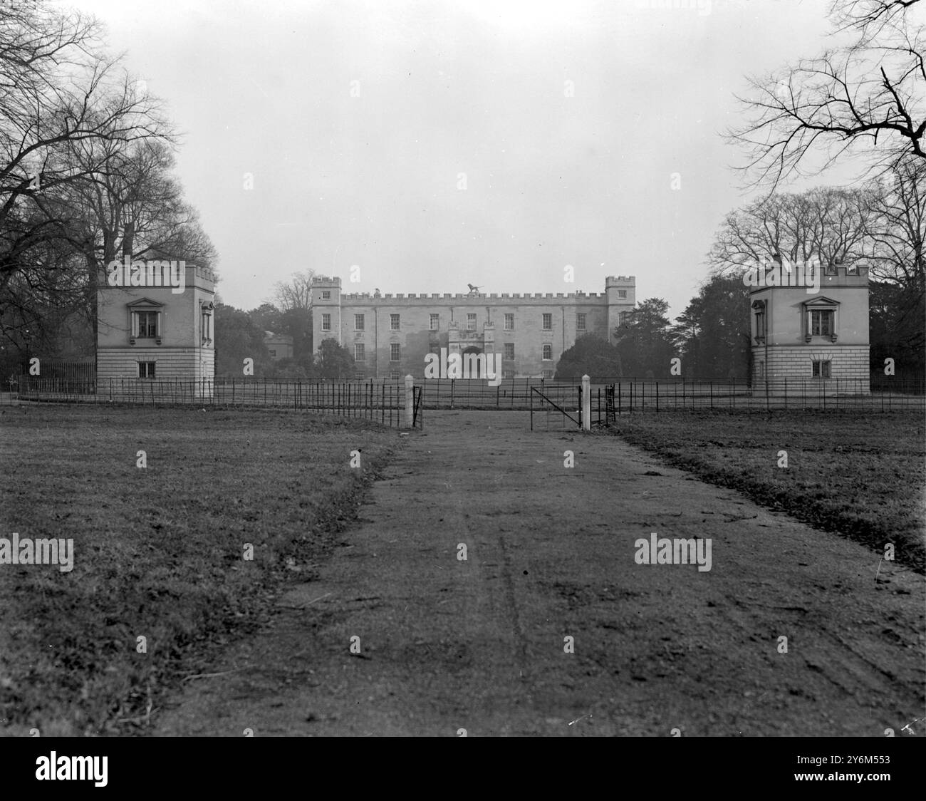 Syon Park, Brentford, siège du duc de Northumberland. 10 janvier 1930 Banque D'Images