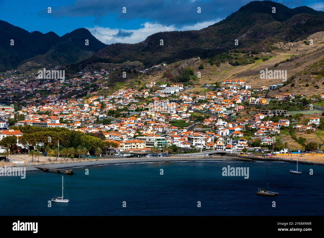 Portugal, île de Madère. Machico Banque D'Images