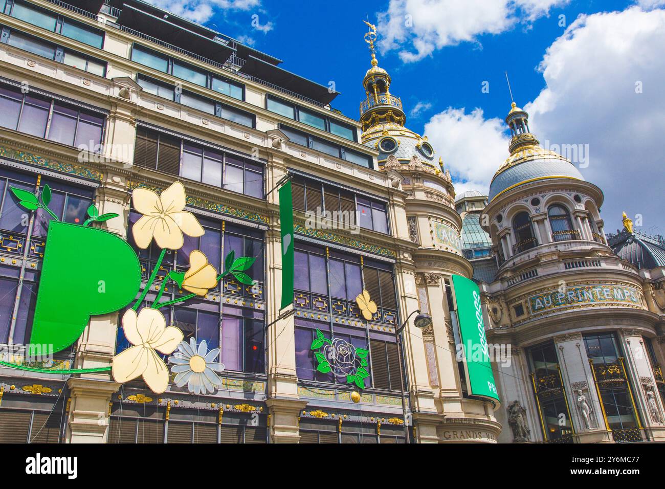 France, Paris, printemps Haussmann Banque D'Images