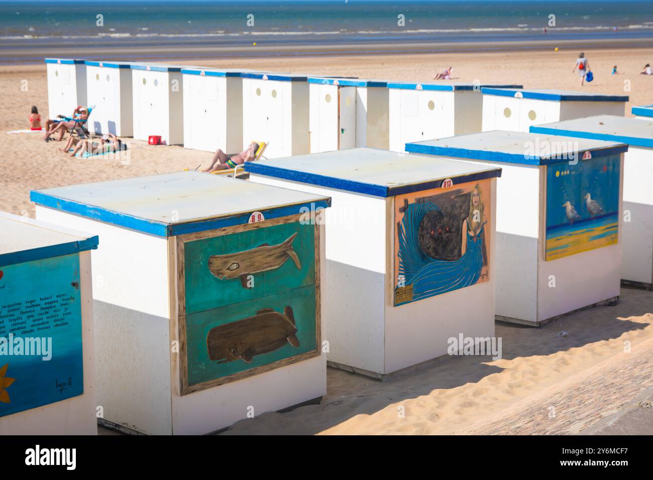 Belgique, Flandre occidentale, Coxyde, Saint-Idesbald Banque D'Images