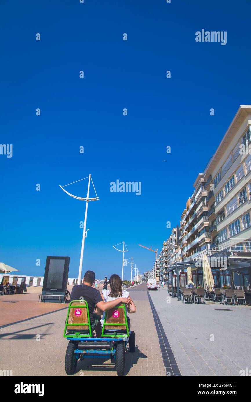 Belgique, Flandre occidentale, Coxyde, Saint-Idesbald Banque D'Images