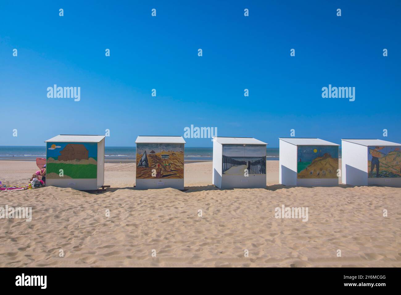 Belgique, Flandre occidentale, Coxyde, Saint-Idesbald Banque D'Images