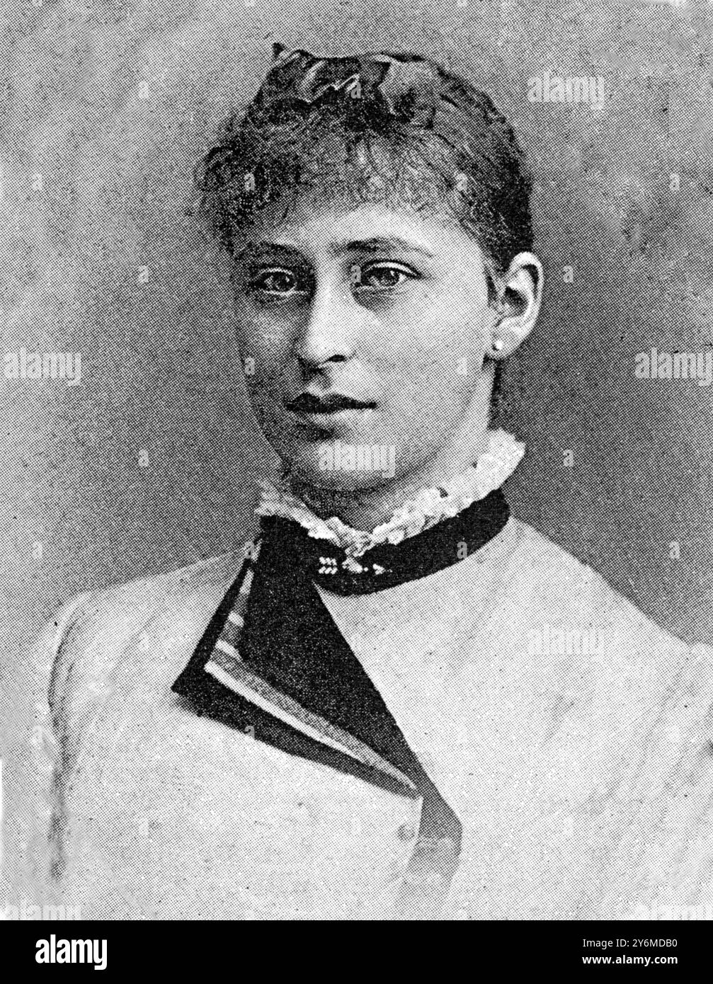 La princesse Serge de Russie (Élisabeth de Hesse) 19 mars 1892 Grande-duchesse Elizabeth Fyodorovna de Russie née son Altesse grand-ducale la princesse Elisabeth Alexandra Luise Alice de Hesse et du Rhin (1er novembre 1864 juillet 1918), était l'épouse du Grand-Duc Sergueï Alexandrovitch de Russie, cinquième fils de l'empereur Alexandre II de Russie et de Marie Alexandrovna (née la princesse Marie de Hesse-Darmstadt). Elle était le deuxième enfant et la fille du grand-duc Louis IV de Hesse et de la princesse Alice du Royaume-Uni, fille de la reine Victoria. Elle était aussi la sœur aînée d'Alexandra Fyodorovna, Banque D'Images