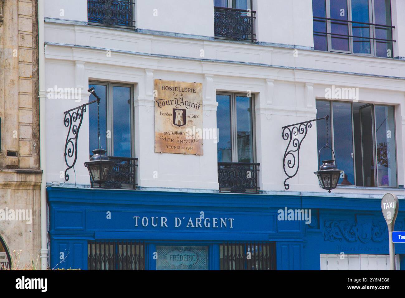 France, Paris. Cuisine française, la Tour d'argent, 5ème arrondissement, Banque D'Images