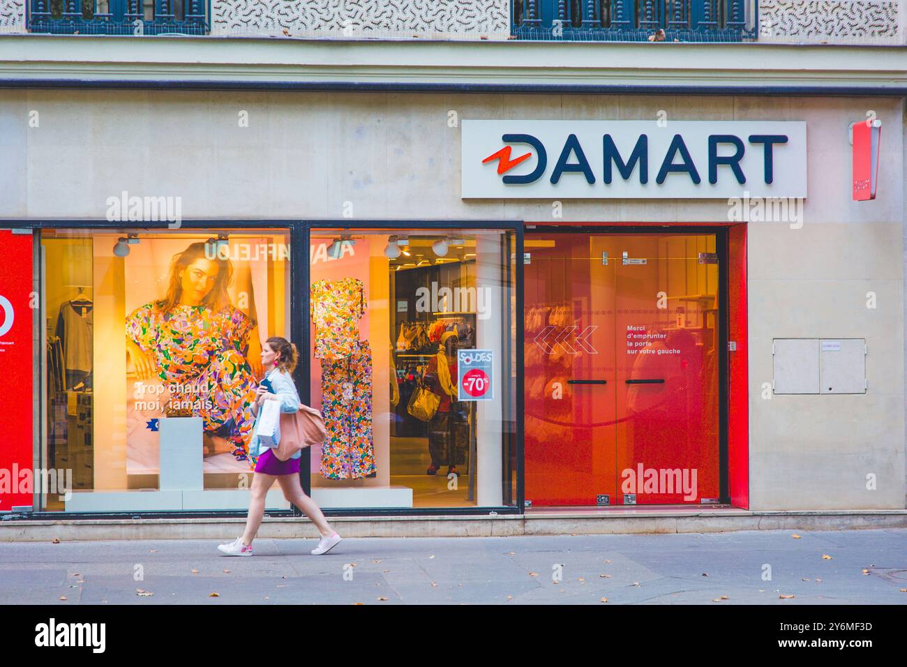 France, Paris, Damart Banque D'Images