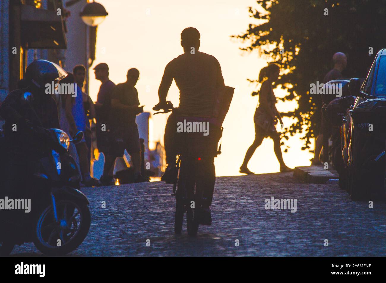 France, Paris, montmartre, vélo Banque D'Images