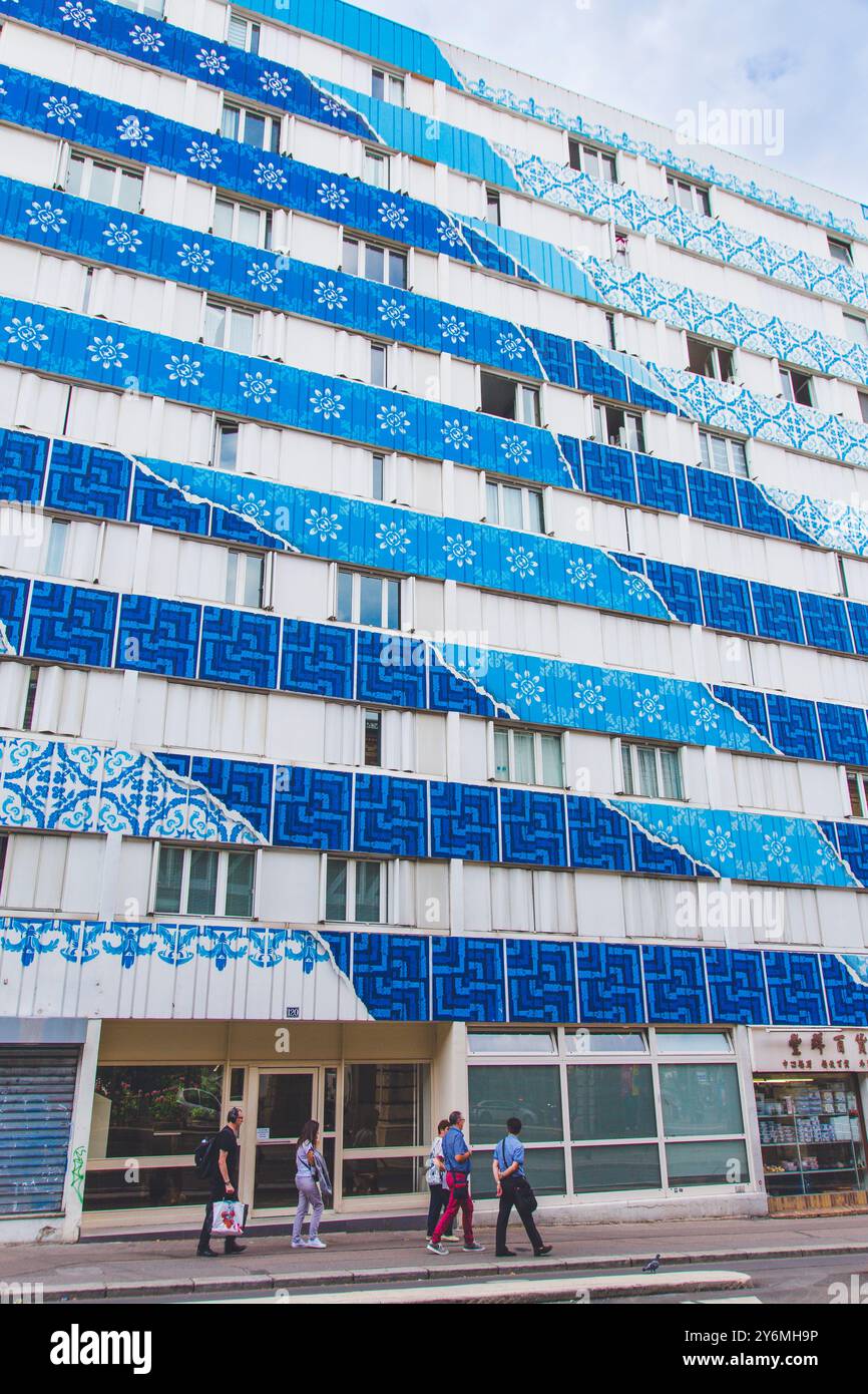 France, Ile-de-France, Paris, 13ème arrondissement, Involvente by Add Fuel, Boulevard Vincent Auriol Banque D'Images