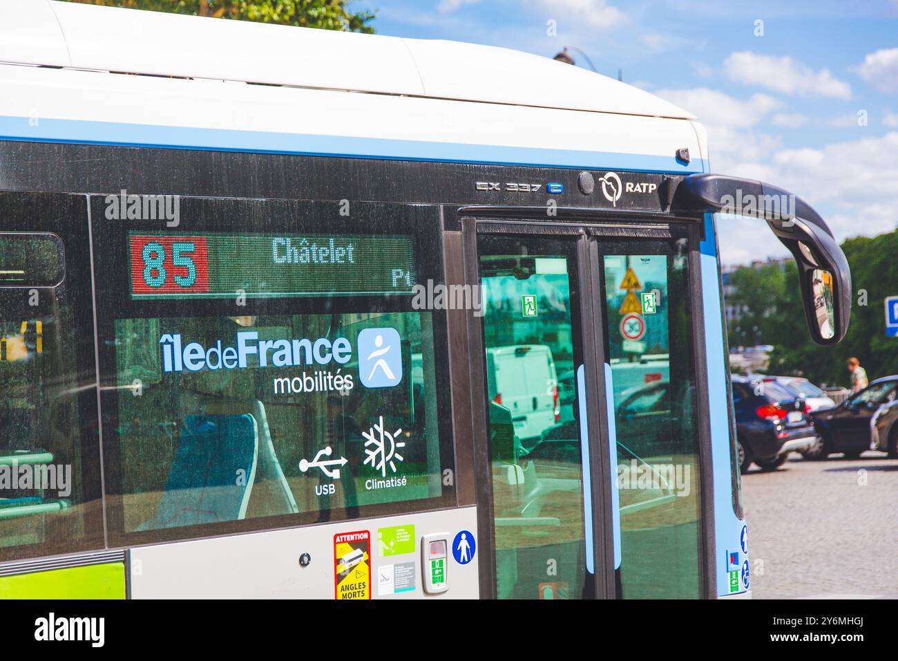 France, Ile-de-France, Paris, transports, bus de ville Banque D'Images