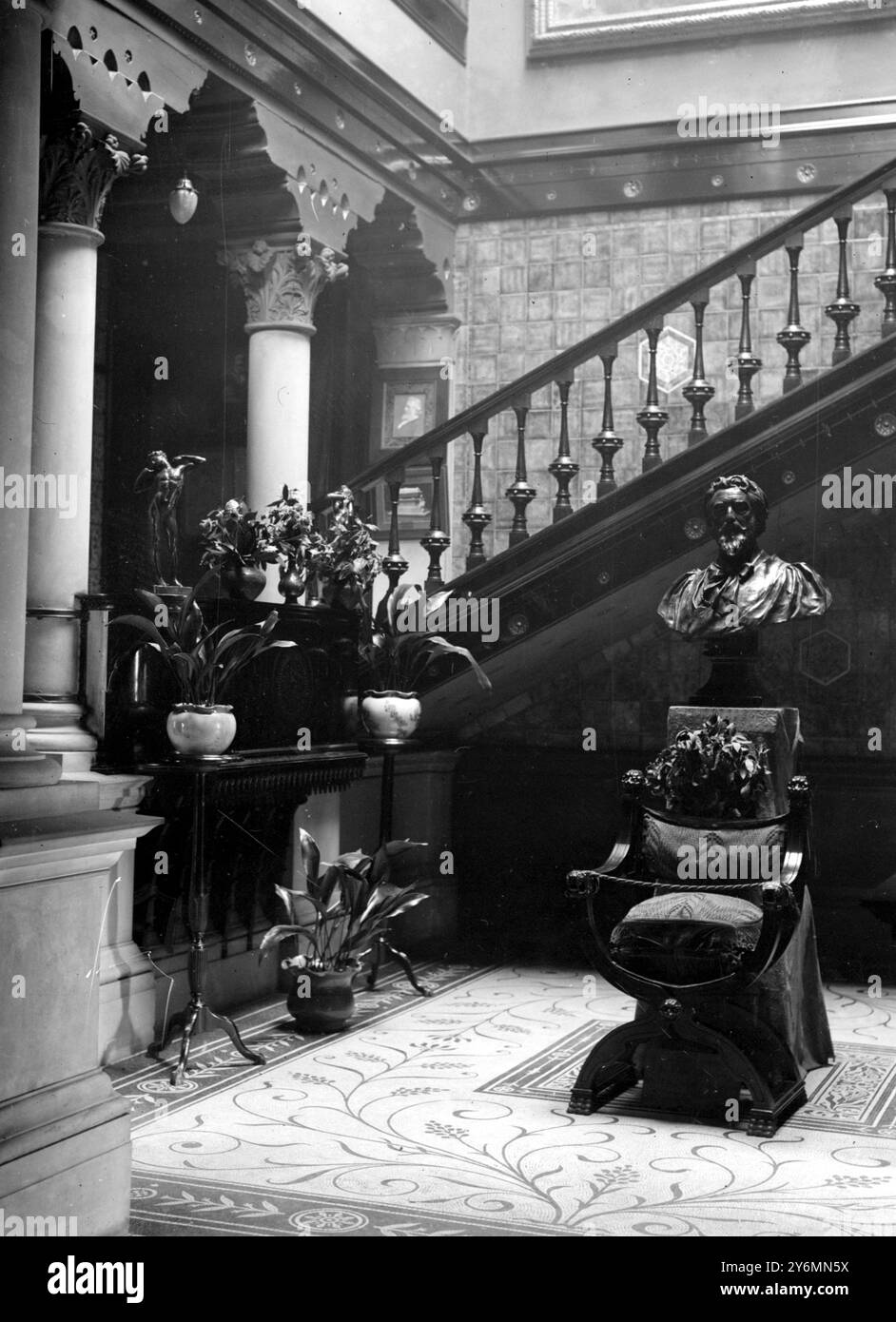 Leigh House, Kensington, anciennement résidents de Lord Leighton, maintenant acquis par le conseil d'arrondissement de Kensington en tant que musée le 7 avril 1925 Banque D'Images