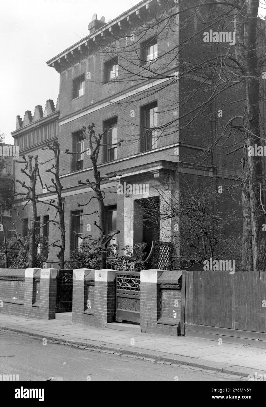 Leigh House, Kensington, anciennement résidents de Lord Leighton, maintenant acquis par le conseil d'arrondissement de Kensington en tant que musée le 7 avril 1925 Banque D'Images