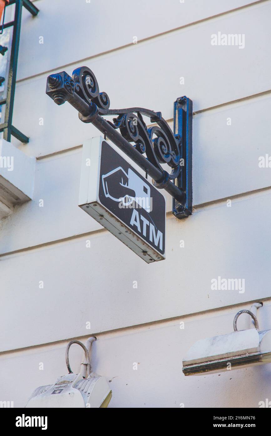 France, ile-de-France, Paris, ATM Banque D'Images