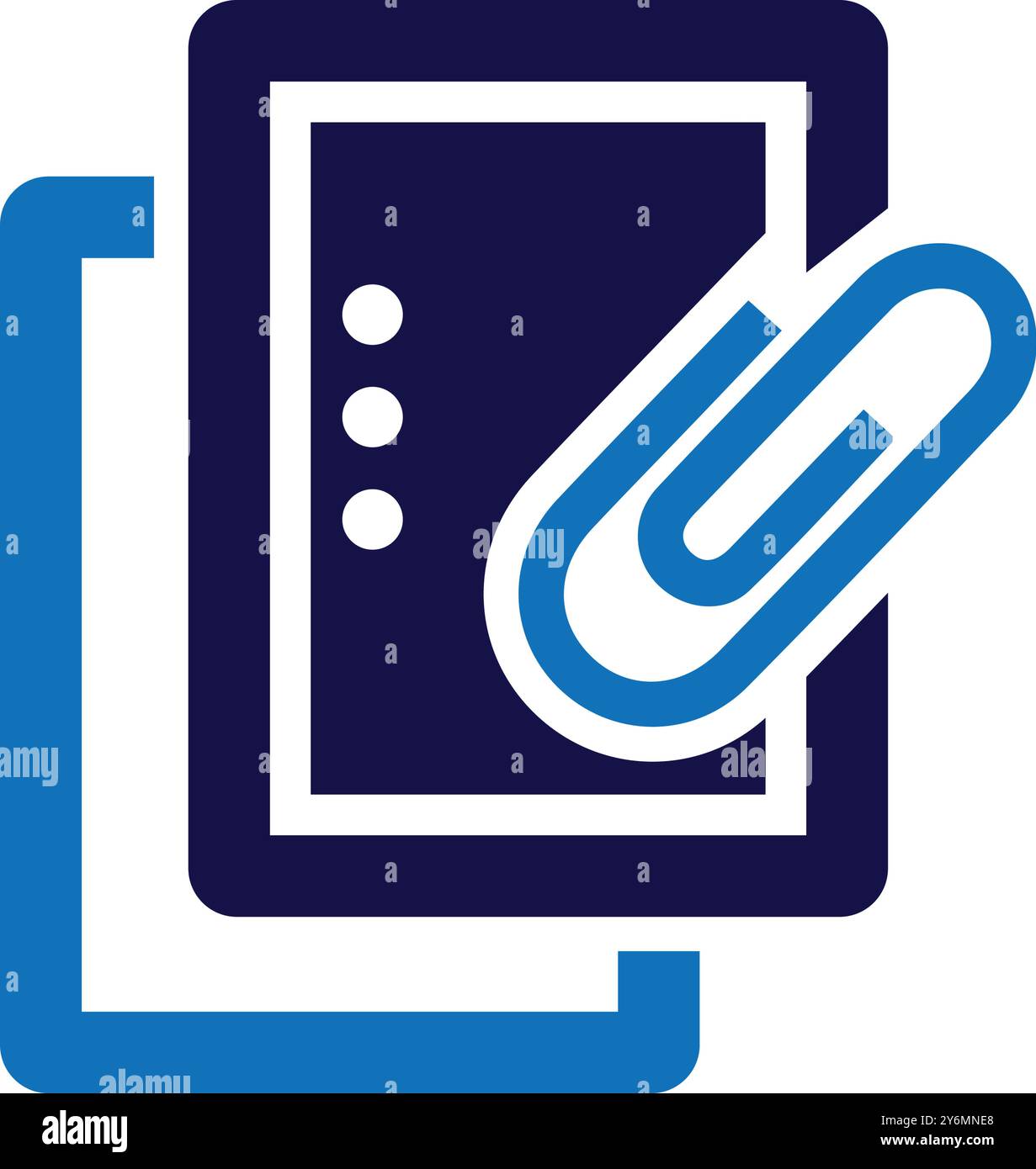 clip, classeur, trombone, papeterie, icône de clip de classeur Illustration de Vecteur