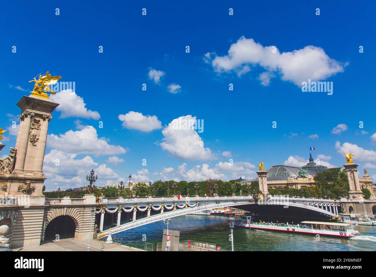 France, ile-de-France, Paris, Pont Alexandre III Banque D'Images