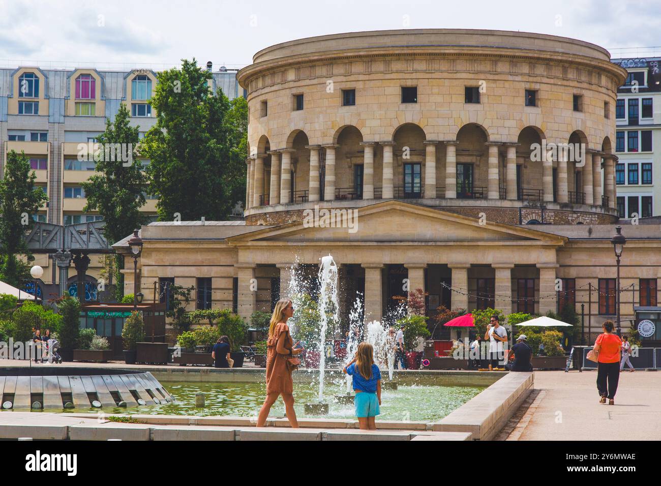 France, ile-de-France, Paris, 19ème arrondissement, bassin de la Villette, rotonde de Ledoux Banque D'Images
