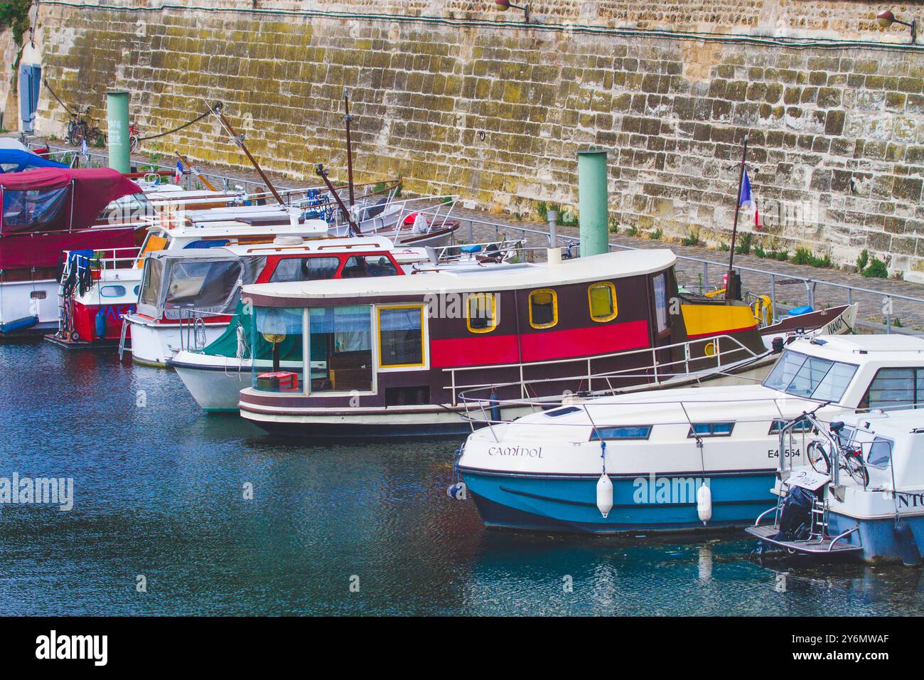 France, ile-de-France, Paris, canal Saint-Martin Banque D'Images