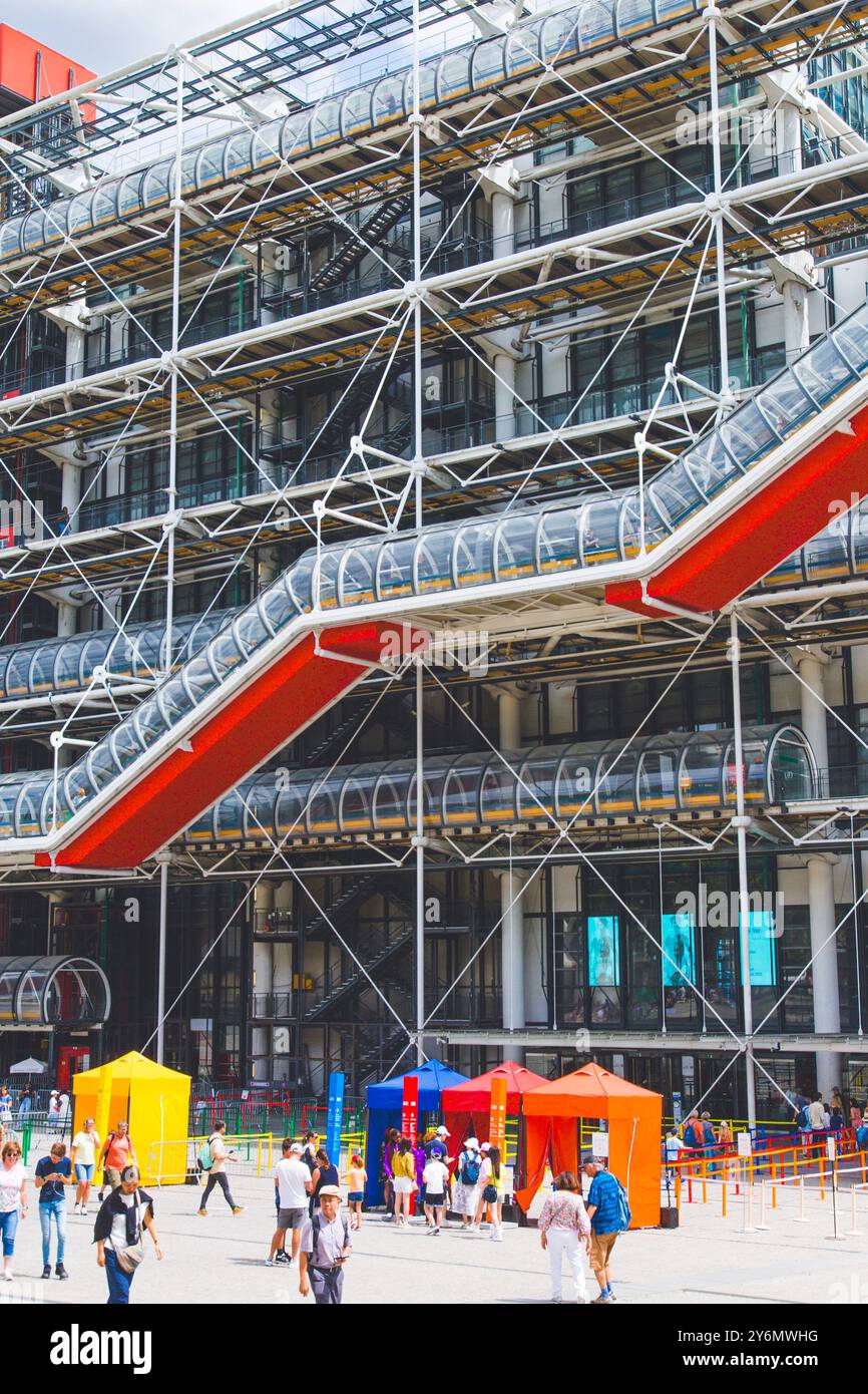 France, ile-de-France, Paris, Centre Pompidou, Beaubourg Banque D'Images
