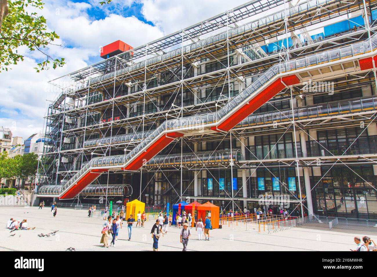 France, ile-de-France, Paris, Centre Pompidou, Beaubourg Banque D'Images
