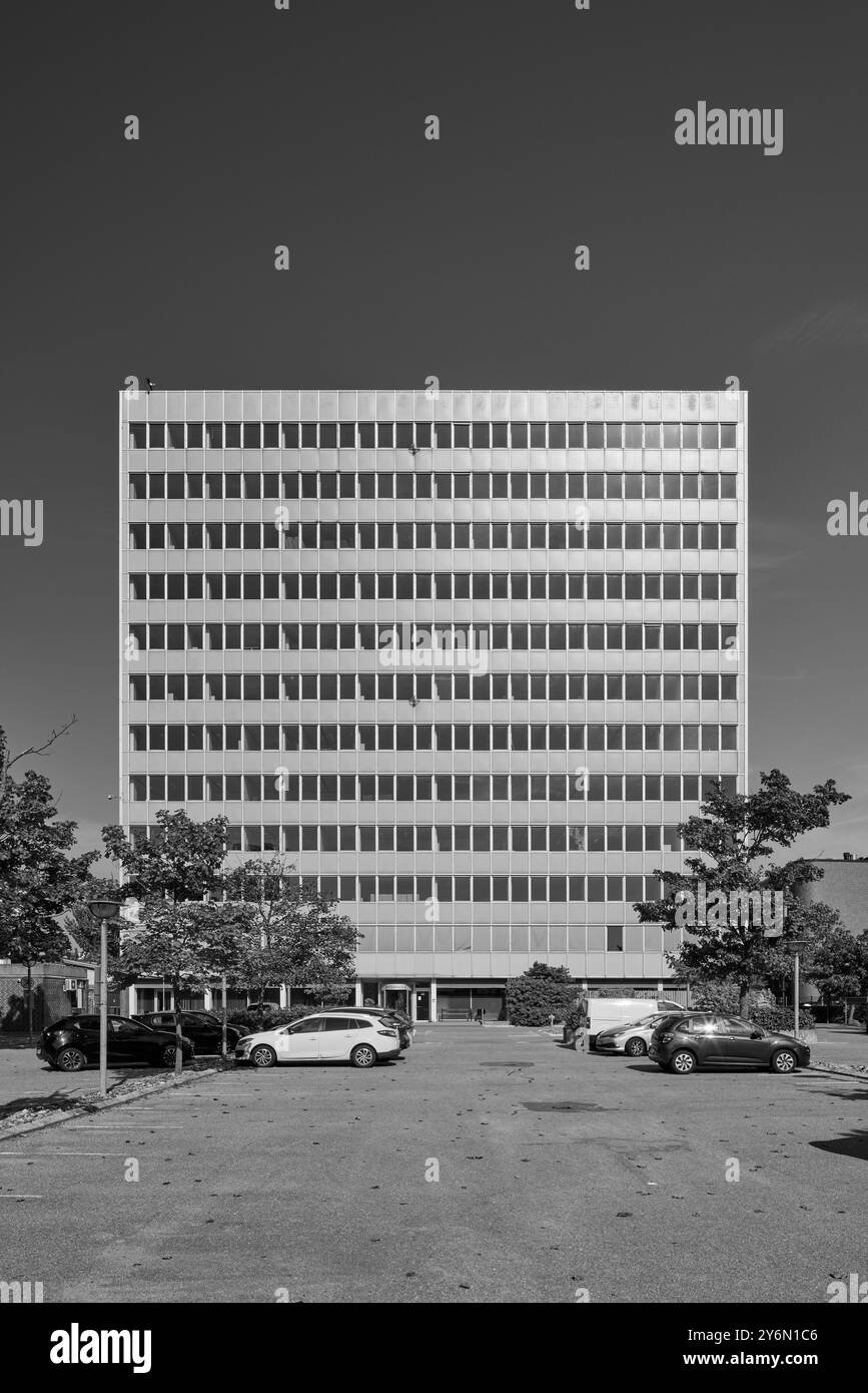 FLSmidth, Højhus (Grande hauteur), conçu par S. Langkjær/FLSmidth Arkitektkontor, 1980 ; Ramsingsvej, Copenhague, Danemark Banque D'Images