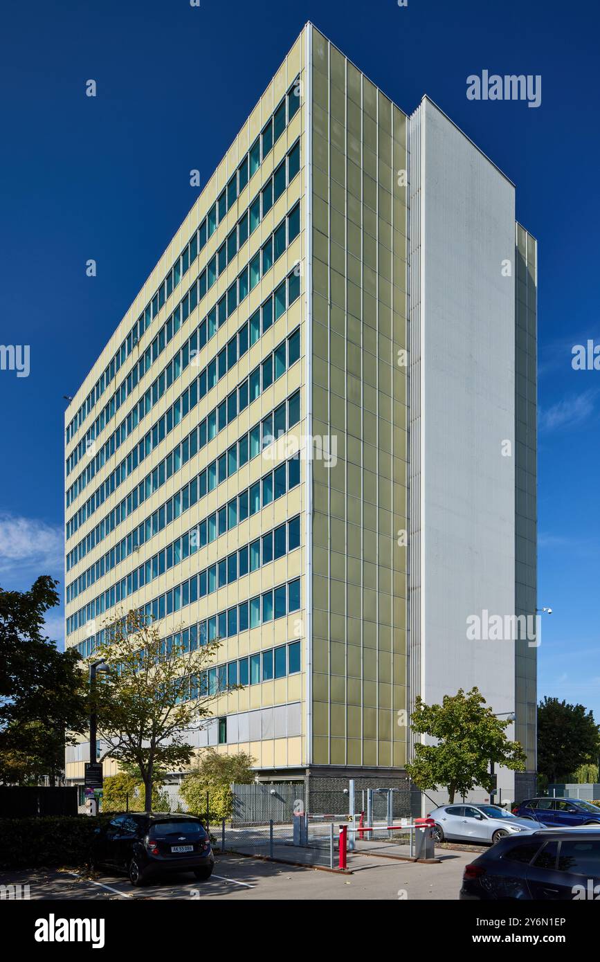 FLSmidth, Højhus (Grande hauteur), conçu par S. Langkjær/FLSmidth Arkitektkontor, 1980 ; Ramsingsvej, Copenhague, Danemark Banque D'Images