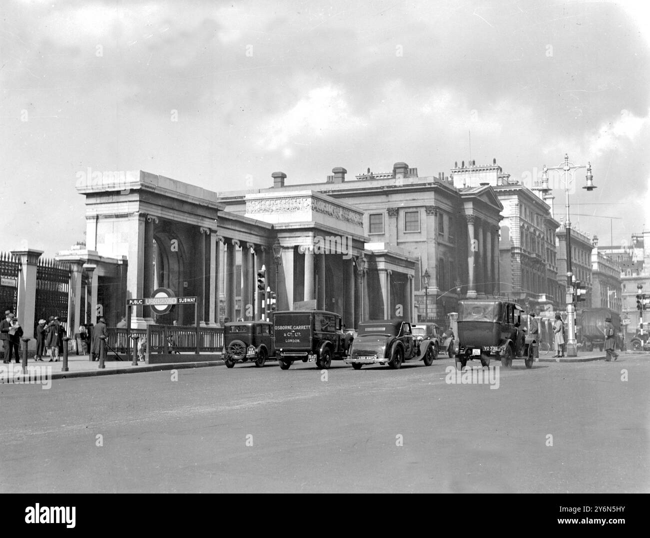 Londres. Hyde Park Corner. 13 juin 1935 Banque D'Images