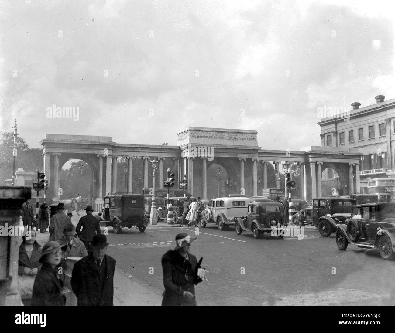 Londres. Hyde Park Corner. 13 juin 1935 Banque D'Images