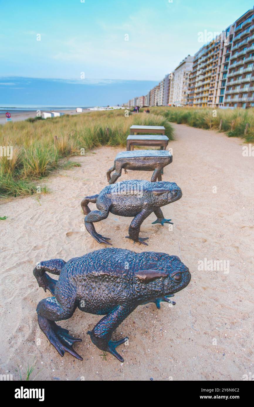 Belgique, région flamande, Flandre occidentale, Middelkerke oeuvre de Olivier Laric : Metamorphosis, la Metamorphose Banque D'Images