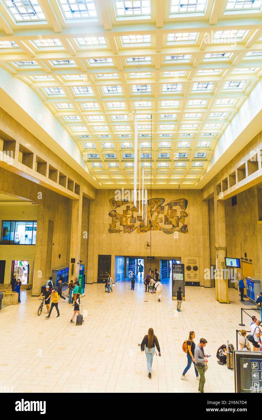 Belgique, Bruxelles, Gare centrale de Bruxelles, communément appelée Gare centrale Banque D'Images