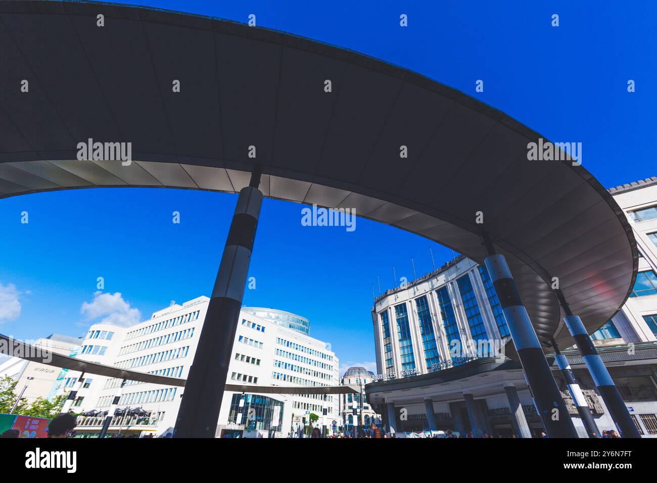 Belgique, Bruxelles, Gare centrale de Bruxelles, communément appelée Gare centrale Banque D'Images