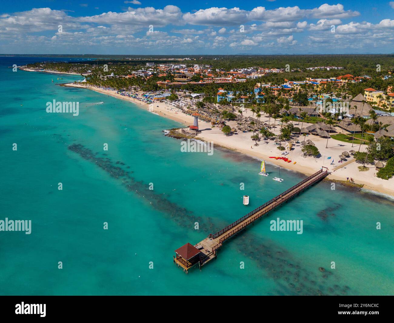 Barrière protectrice, érosion sous-marine. Banque D'Images