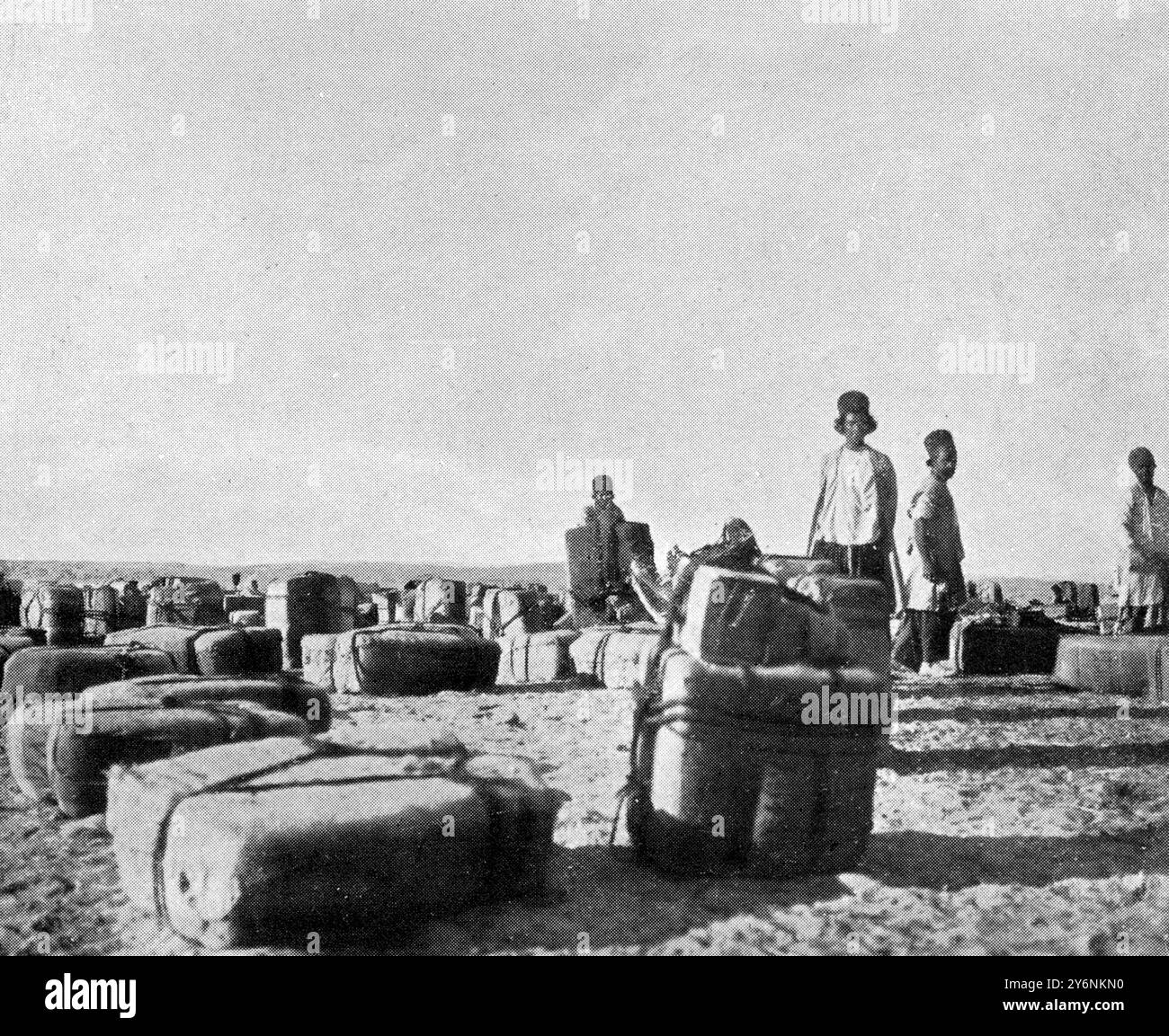 La Convention anglo-russe certains de ses défauts. Où partent les caravanes pour l'intérieur : Bunder Abbas. 5 octobre 1907 Banque D'Images